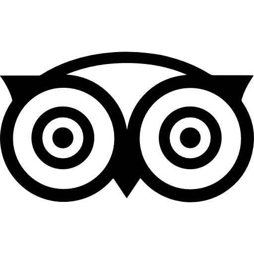 SkalaSunset TripAdvisor icon in black and white